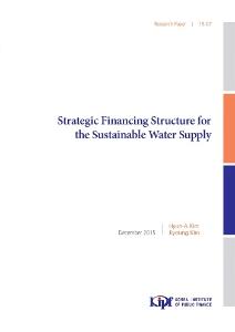 15-07 Strategic financing structure for the sustainable water supply cover image